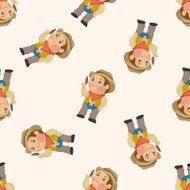 Cowboy seamless pattern N10