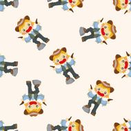 Cowboy seamless pattern N14