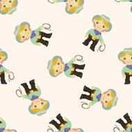 Cowboy seamless pattern N15