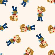 Cowboy seamless pattern N16