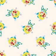 clowns seamless pattern