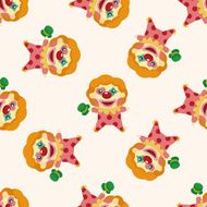 clowns seamless pattern N2