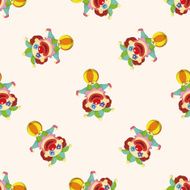 clowns seamless pattern N6