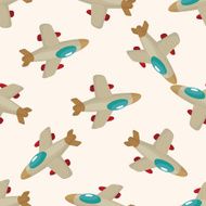 transportation airplane seamless pattern N13