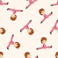 Kung fu seamless pattern N3
