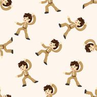 Kung fu seamless pattern N4