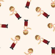 flight attendants seamless pattern N4