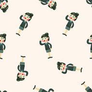 flight attendants seamless pattern N9