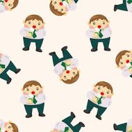 Business people seamless pattern N7