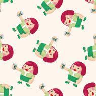 Business people seamless pattern N11