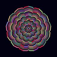 celtic knot pattern card mandala amulet N14