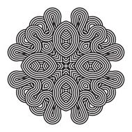 celtic knot pattern card mandala amulet N15