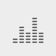 Digital equalizer thin line icon N2