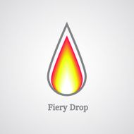 fiery drop logo