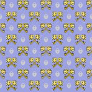 Seamless texture with keys and locks N2