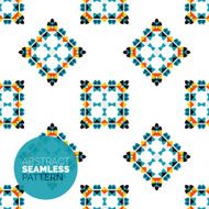 Vector colorful seamless geometric pattern Modern stylish abstract texture N46