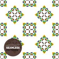 Vector colorful seamless geometric pattern Modern stylish abstract texture N49
