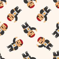 pastor and nun cartoon sticker icon N6