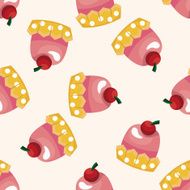 decorating cake cartoon sticker icon