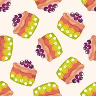 decorating cake cartoon sticker icon N6