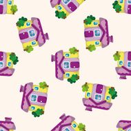 Building house cartoon sticker icon N8