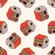 Building house cartoon sticker icon N9