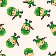 people theme soldier cartoon sticker icon N3