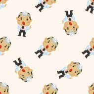 people theme doctor cartoon sticker icon N3