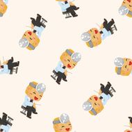people theme doctor cartoon sticker icon N4