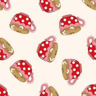hot coffee drink cartoon sticker icon