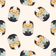 people theme doctor cartoon sticker icon N6