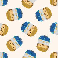 people theme farmer cartoon sticker icon