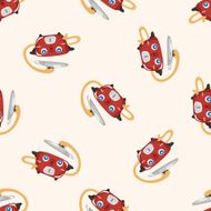 Home appliances theme rice cooker cartoon sticker icon