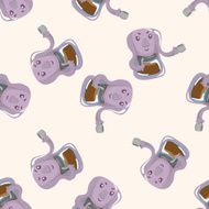 Home appliances theme coffee machine cartoon sticker icon