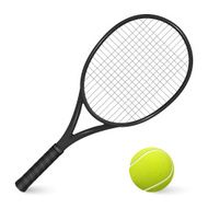 Tennis Racket And Ball N4