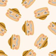 people theme farmer cartoon sticker icon N2