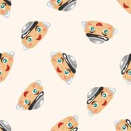 firefighter cartoon sticker icon