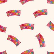 birthday banner cartoon sticker icon N2