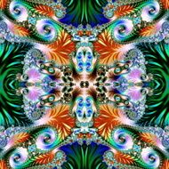 Multicolored Background with Spiral Pattern Artwork for creative design N13