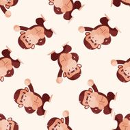 animal monkey cartoon sticker icon