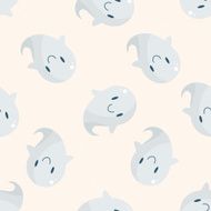ghost cartoon sticker icon N2
