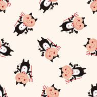 devil cartoon sticker icon N2