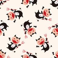 devil cartoon sticker icon N5