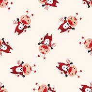 devil cartoon sticker icon N6