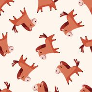 animal horse cartoon sticker icon