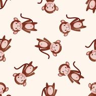animal monkey cartoon sticker icon N2