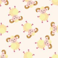 animal sheep cartoon sticker icon