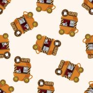 style dining car cartoon sticker icon N5
