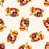 style dining car cartoon sticker icon N6