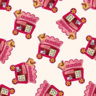 style dining car cartoon sticker icon N7